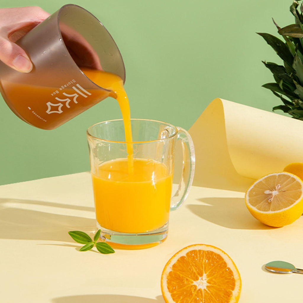 Mini Portable Manual Juicer Citrus Juicer Manual Lemon Squeezer Lime Orange Juicer Homemade DIY Fruit Orange Separating Juicer Fruit Separator Not Splash Semi-Transparent Non-electric Lemon Squeezer image 9