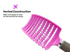 Anti Static Bending Nylon Women's Wet Curly Tangled Hair Brush Styling Tool image 5