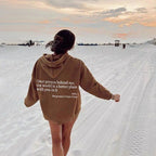 Dear Person Behind Me,the World Is A Better Place,with You In It,love,the Person In Front Of You,Women's Plush Letter Printed Kangaroo Pocket Drawstring Printed Hoodie Unisex Trendy Hoodies image 8