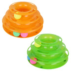 Pet Cat Crazy Ball Disk Interactive Toys Amusement Plate Trilaminar Funny Toy image 4