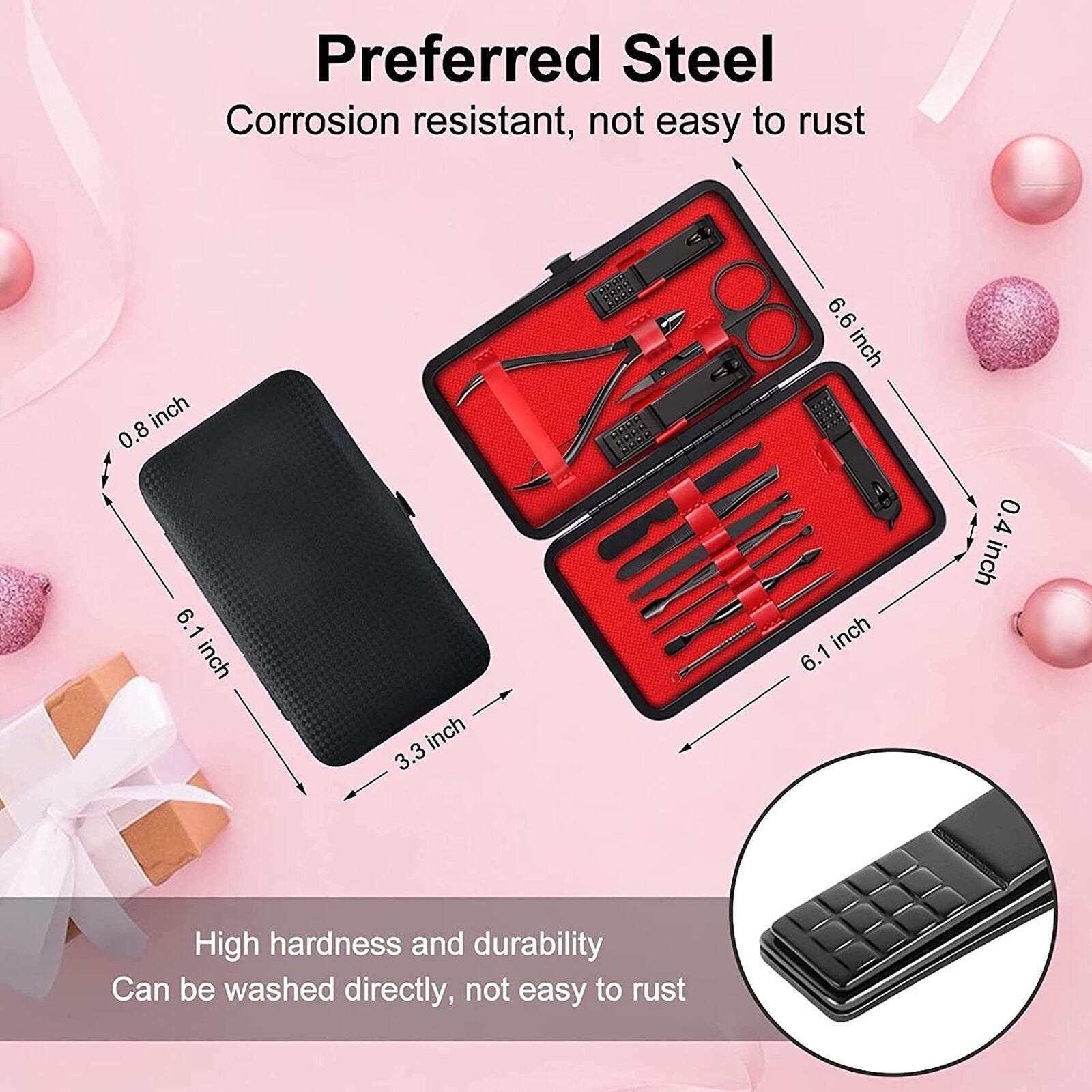 12 Pieces Manicure Pedicure Nail Care Set Cutter Clippers Tool Kit For Women Men image 5