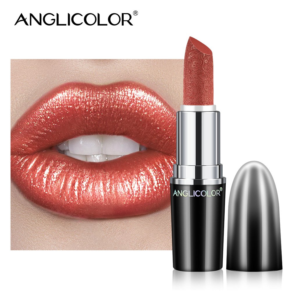 Lip Lipstick Lip Gloss Waterproof Long Lasting Matte Lipstick Glossy Women's Vegan Lipstick - 05BE HAPPY image
