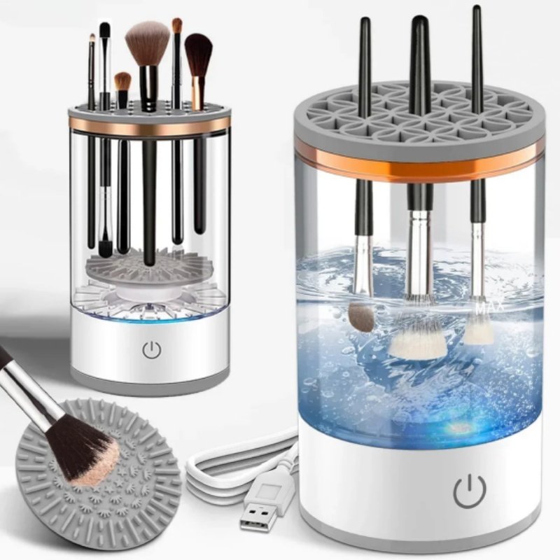 Makeup Brush Cleaner Automatic Rotating Makeup Brush Cleaner USB Portable Electric Cosmetic Makeup Brush Rotary Washing Machine image 3