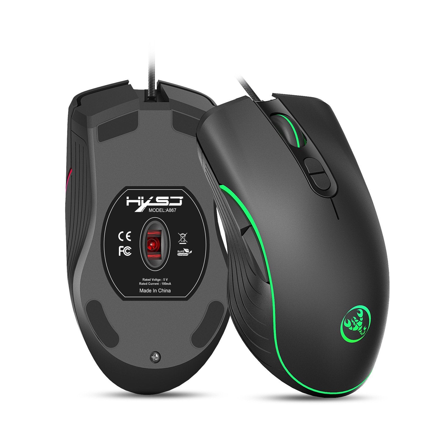 Glowing Gaming Mouse Gaming Wired Mouse image 1