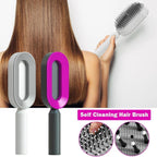 Women Fashion 3D Hair Growth Comb Hairbrush Self-Cleaning Hair Brush  Self Cleaning Hair Brush For Women Massage Scalp Promote Blood Circulation Anti Hair Loss image 3