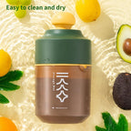Mini Portable Manual Juicer Citrus Juicer Manual Lemon Squeezer Lime Orange Juicer Homemade DIY Fruit Orange Separating Juicer Fruit Separator Not Splash Semi-Transparent Non-electric Lemon Squeezer image 6