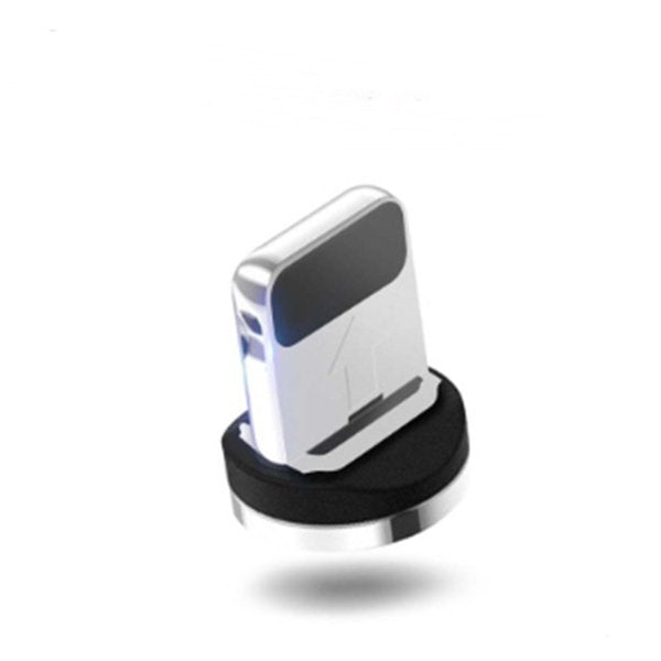 Compatible with Apple, Flowing Ligh Magnetic Streamer Data Line Cable for Iphone Android Typec - Black, IPhone head image
