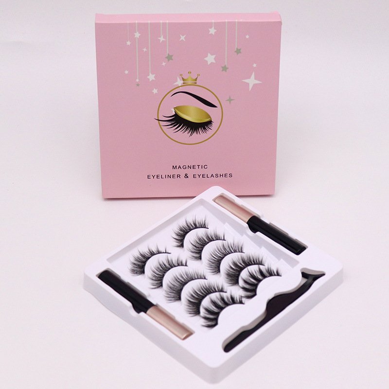 Magnetic Eyelashes Eyeliner Set Long Lasting False Mink Waterproof Eye Lashes Extension Reusable Beauty Makeup Tool image 4