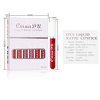 6 Boxes Of Matte Non-stick Cup Waterproof Lipstick Long Lasting Lip Gloss Makeup, image 6