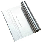 Stainless Steel Pastry Spatulas Cutter With Scale Pizza Dough Scraper Fondant Cake Decoration Tools Baking Kitchen Accessories Dough Cake Stainless Steel Pizza Flour Tool Cutter Chopper Scraper image 6