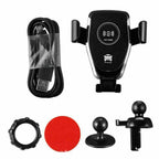 10W QI Wireless Fast Car Charger Mount Holder Stand Automatic Clamping Charging image 9