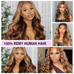 Ombre Lace Front Wig Human Hair 4/27 13X4 HD Body Wave Highlight Lace Front Wig Human Hair Pre Plucked with Baby Hair 180% Density Glueless Lace Front Wigs Human Hair 20Inch - Image 6