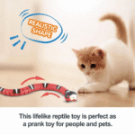 Electric Snake Cat Toys,Daxin USB Realistic Simulation Smart Sensing Snake Cat Interactive Toys Halloween Prank Props - Image 8