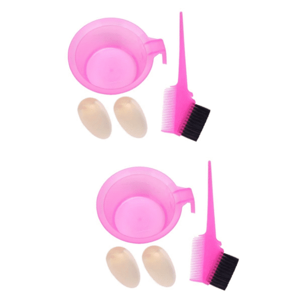 4 Sets Diy Hair Coloring Bowl Comb Hair Dye Tool for Salon Use No Mess No Hassle