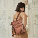 Leather Backpack Purse for Women Fashion Tassel Ladies Shoulder Bags Designer Large Backpack Travel Bag - Image 2