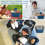 Salad Lunch Container to Go, 52-Oz Salad Bowls with 3 Compartments, Salad Dressings Container for Salad Toppings, Snacks, Men, Women (Blue) - Image 7