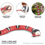 Electric Snake Cat Toys,Daxin USB Realistic Simulation Smart Sensing Snake Cat Interactive Toys Halloween Prank Props - Image 5