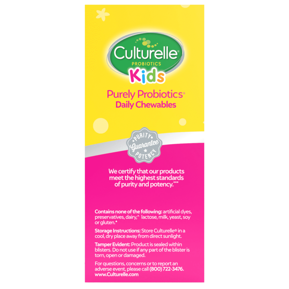 Culturelle Kids Chewable Daily Probiotic for Kids, Ages 3+, No.1 Pediatrician-Recommended Brand, Natural Berry, Daily Probiotics for Digestive Health, Oral Care & Immune Support, 2 Month Supply - Image 7
