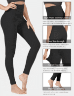 High Waisted Leggings for Women Buttery Soft Stretchy Tummy Control Workout Yoga Running Pants One&Plus Size - Image 5