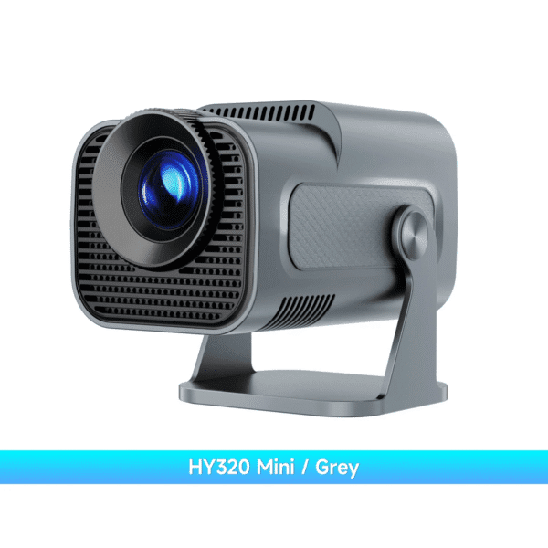 HY320 Mini Newly Native 720P Android 11 4K Projector 300ANSI Wifi6 BT5.0 Cinema Outdoor Portable 180° Rotable Projector