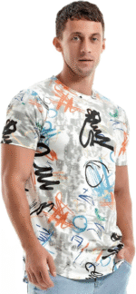 Mens Hipster Hip Hop Short Sleeve Print T-Shirt Shirts Men - Image 3