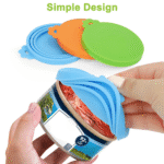 3Pcs Pet Silicone Covers for Cat Dog Canned Food Storage - FDA Approved Universal Pet Food Can Lids - Image 2
