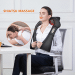 Shiatsu Neck and Shoulder Massager - Back Massager with Heat, Deep Kneading Electric Massage Pillow for Neck, Back, Shoulder,Foot,Body - Image 2