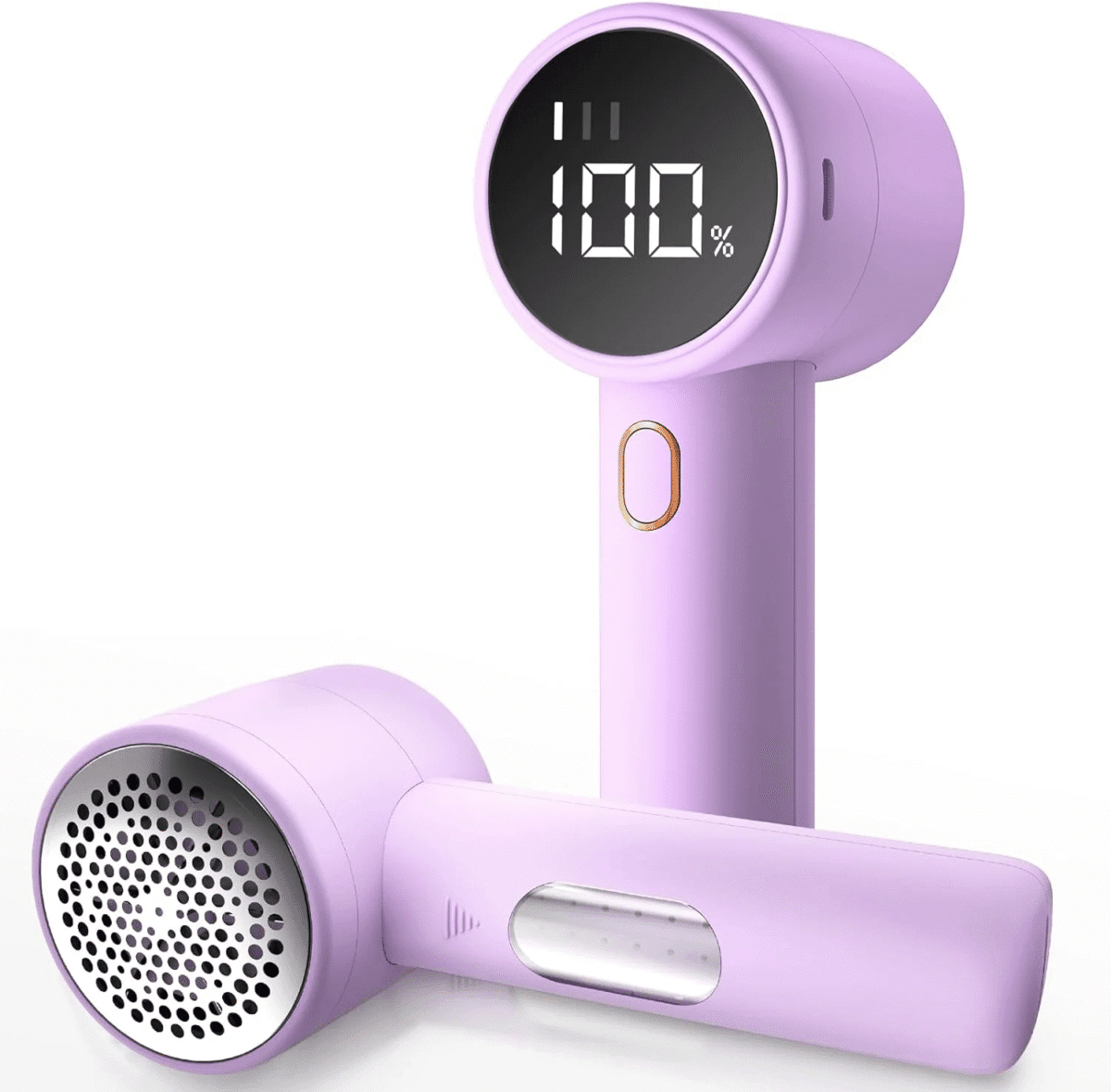 Fabric Shaver, Lint Remover Rechargeable, Electric Portable Sweater Defuzzer with 3 Speeds, 6 Leaf Blades, Digital LED Display to Remove Pilling for Clothes, Furniture, Sweater, Couch, Blanket - Image 8