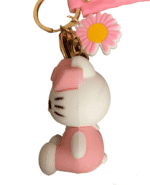 PVC Keychain 3D Cartoon Kitty Cat Key Chain for Girls Women Gifts School Bag Accessories (Pink) - Image 4