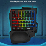 Ergonomics Gaming Keyboard Single Hand Usb Wired 35Key One Handedly RGB Backlight Mini Keyboard for Gamer Laptop Desktop PC - Image 2