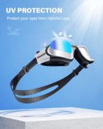 Adult Swim Goggles for Men & Women, Anti-Fog Lenses & Leakproof Seal for Lap Swimming, Open Water, Pool - Image 4