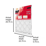 24 In. X 30 In. X 1 In. Allergen plus Pleated Air Filter FPR 7, MERV 11 - Image 3