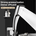 300 Holes Pressurized Showerhead Hand Hold Square Shower Head Water Saving Rainfall Spray Nozzle Bathroom Accessories - Image 2