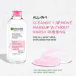 Micellar Cleansing Water, for All Skin Types, 13.5 Fl Oz + Micellar Cleansing Water, for Waterproof Makeup, 3.4 Fl Oz - Image 3