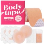 Boob Tape Beige Boobytape Breast Lift Push up a G Cup 16.4 Ft X 2 in Bra Tape - Image 7