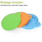 3Pcs Pet Silicone Covers for Cat Dog Canned Food Storage - FDA Approved Universal Pet Food Can Lids - Image 7