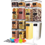 Airtight Food Storage Containers Set, 14 PCS Kitchen Storage Containers with Lids for Flour, Cereal Kitchen Containers ,Transparent Food Storage Containers - Image 8