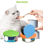3Pcs Pet Silicone Covers for Cat Dog Canned Food Storage - FDA Approved Universal Pet Food Can Lids - Image 3