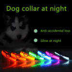 LED Adjustable Dog Collar Blinking Flashing Light up Glow Pets Safety Waterproof - Image 5