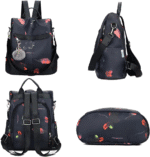 Backpack Purse for Women Mini Anti-Theft Bag Waterproof Nylon Backpack Stylish Large Capacity Travel Bag - Image 3