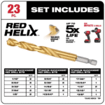 M12 12V Lithium-Ion Cordless 1/4 In. Hex Screwdriver Kit W/ Shockwaveimpact Duty Titanium Drill Bit Set (23-Piece) - Image 4