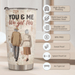Stainless Steel 20Oz Tumbler - I Love You Her, Romantic Gifts for Wife, Valentines Day, Christmas, Anniversary - Image 3