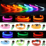 LED Adjustable Dog Collar Blinking Flashing Light up Glow Pets Safety Waterproof - Image 25
