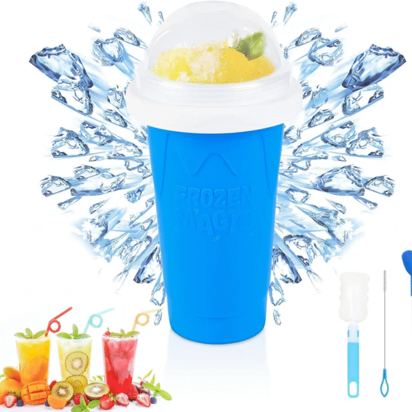 Homemade Smoothie Cup Quick-Frozen Ice Cream Milkshake Bottle Summer DIY Juice Iced Cup Freezed Portable Squeeze Slushie Cups