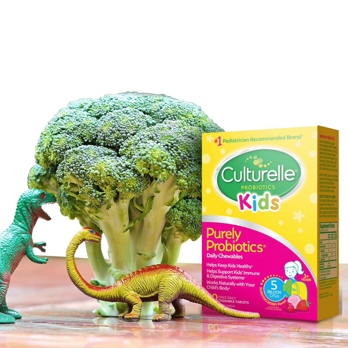 Culturelle Kids Chewable Daily Probiotic for Kids, Ages 3+, No.1 Pediatrician-Recommended Brand, Natural Berry, Daily Probiotics for Digestive Health, Oral Care & Immune Support, 2 Month Supply - Image 3