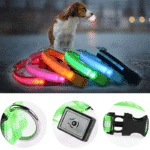 LED Adjustable Dog Collar Blinking Flashing Light up Glow Pets Safety Waterproof - Image 3
