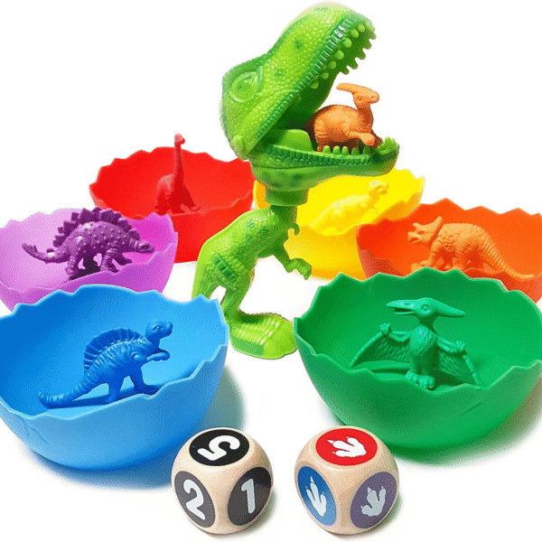 Jumbo Sorting & Counting Dinosaurs Matching Game - Educational Dinosaur Toys for 3 4 5 Year Olds with 54 Math Manipulatives, Dino Grabber, Toddler Games Dice, Toy Storage & Kids Activities Ebook