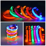 LED Adjustable Dog Collar Blinking Flashing Light up Glow Pets Safety Waterproof - Image 7