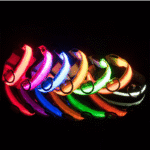 LED Adjustable Dog Collar Blinking Flashing Light up Glow Pets Safety Waterproof - Image 12