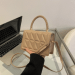 2025 New Fashion Shoulder Bag Plaid PU Leather Ladies Handbags Designer Crossbody Bags for Women - Image 4